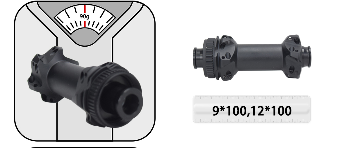 Road bicycle front hub 12*100mm Road bicycle front hub 12*100mm