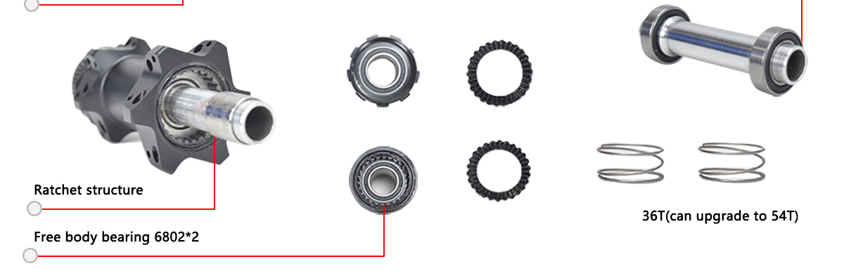 RD02 ratchet 36T hub,durable and stable RD02 ratchet 36T hub,durable and stable