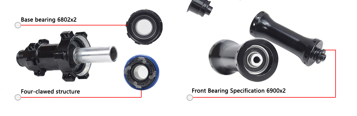 rim brake hub 36T Ratchet Free hub, front 9*74mm rear 9*100mm rim brake hub 36T Ratchet Free hub, front 9*74mm rear 9*100mm