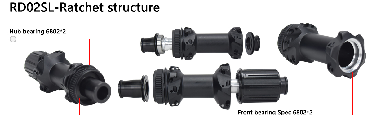 Light weight disc brake center lock hub, ceramic bearing Light weight disc brake center lock hub, ceramic bearing